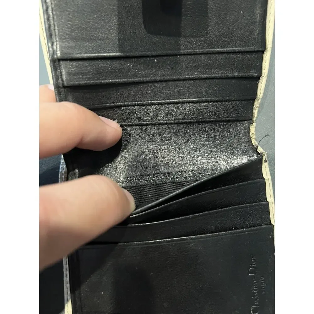 CHRISTIAN DIOR TROTTER #2 BIFOLD SNAP WALLET